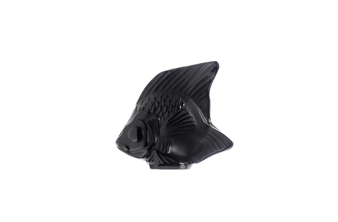 Fish Sulpture Black Crystal Lalique